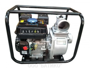 Мотопомпа для грязной воды Zitrek PGT1300 (1300л/мин; 20м; 100х100; 64x47x53см; 42кг)