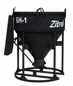 Бадья для бетона Zitrek БН-1.0 (лоток) Lite 1330х1330х1650мм, 138кг.